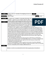 Topic Date Case Title GR No Doctrine: Criminal Procedure 2E