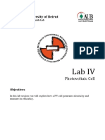 Experiment 4 - PV Cells