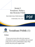 Modul 2 - Sosialisasi Budaya Dan Ekonomi Politik