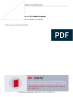 Design and Construction of LED Matrix Display