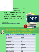 Language OF Technical Writing Graphic System