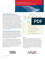 The Consumer Products Process Classification Framework