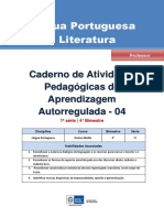 1 Serie PORTUGUÊS PROF 4ºBI