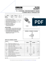 BUZ80 Buz80Fi: N - Channel Enhancement Mode Power Mos Transistor