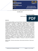 CONCEITO DE OBSTaCULO EPISTEMOLoGICO DE GASTON