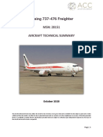 EIAC B737-437 Freighter Specs Sheet PDF