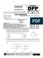 Target: Jee (Advanced) 2019: P H Y S I C S