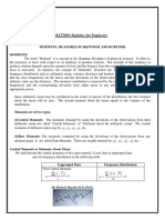 MAT2001-Statistics For Engineers: DR - Mokesh Rayalu, M.SC, PH.D.