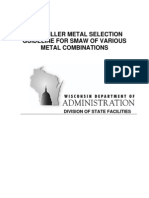 Arc Welding Filler Metal Selection Chart