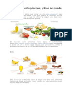 Alimentos Cetogénicos