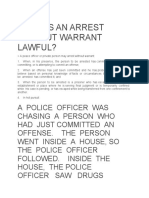 When Is An Arrest Without Warrant Lawful