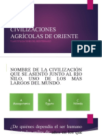 Civilizaciones Agrícolas de Oriente