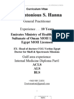 Dr. Antonious S. Hanna: General Practitioner Experience - . - 10 Years