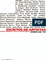 Escritos de Artistas Anos 60-70 by Glória Ferreira Cecília Cotrim