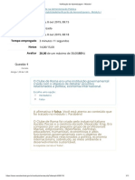 Verificação de Aprendizagem - Módulo I - Sustentabilidade Na Administração Pública