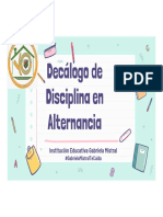 Decálogo Disciplina Alternancia