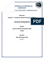 Resumen Cap 7 - Estado de Situación Financiera