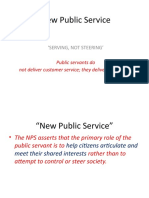 New Public Service: Serving, Not Steering'