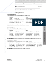 Preterite Irregular Verbs Classwork