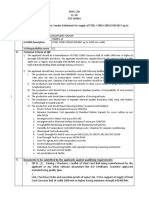 Technical Criteria of QR:: Details of Meg (Material Enlistment Group) 1.0 MEG No. 2.0 MEG Description