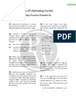 Ch-07 Alternating Current: Daily Practice Problem 06