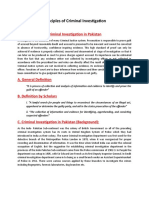 Principles of Criminal Investigation