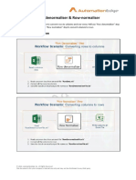 Row-Denormaliser & Row-Normaliser: Scenario of Workflow