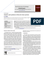 Analysis and Synthesis of Discrete-Time Systems: Sharif University of Technology