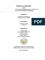 Project Report ON: Foreign Exchange Operation: A Study On Social Islami Bank Limited Submitted To