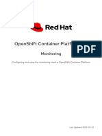 Openshift Container Platform 4.3: Monitoring