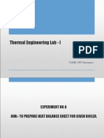 Thermal Lab PPT - Heat Balance Sheet