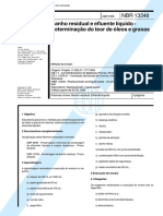 NBR 13348 - Banho Residual E Efluente Liquido - Determinacao Do Teor de Oleos E Graxas