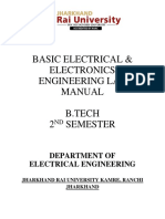 Lab Manual Basic Electrical & Electronics Engineering-B.tech-Eee-2nd