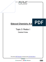 Detailed Notes Topic 3 Redox I Edexcel Chemistry A Level