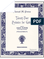 1 Manuel Maria Ponce Twenty Four Preludes For Guitar 24 Preludios Edited Miguel Alcazar Tecla Editions PDF