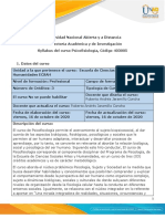 Syllabus Del Curso Psicofisilogía