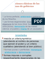 Clasificaciones Clásicas de Las Formas de Gobierno