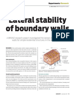 Lateral Stability of Boundary Walls