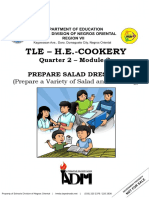 Tle - H.E.-Cookery: Quarter 2 - Module 2: Prepare Salad Dressing