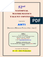 National Mathematics Talent Contests: A M T I