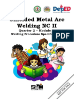 Shielded Metal Arc Welding NC II: Quarter 2 - Module 2