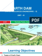 Earth Dams Unit - III