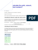 How Do You Calculate The Prefix, Network, Subnet, and Host Numbers?