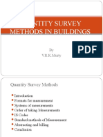 Quantity Survey Methods in Buildings: by V.R.K.Murty