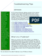 Cable Modem Troubleshooting Tips - IP Addresses