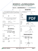 Examen de Salida # 6 (Matemática)