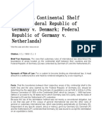 North Sea Continental Shelf Cases Federal Republic of Germany Vs Denmark and Netherlands Case Brief