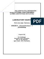 Agricutural Polytechnic: Laboratory Manul