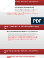 Penal Provisions Under The Universal Health Care Act