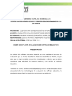 Validacion de Evaluacion de Software